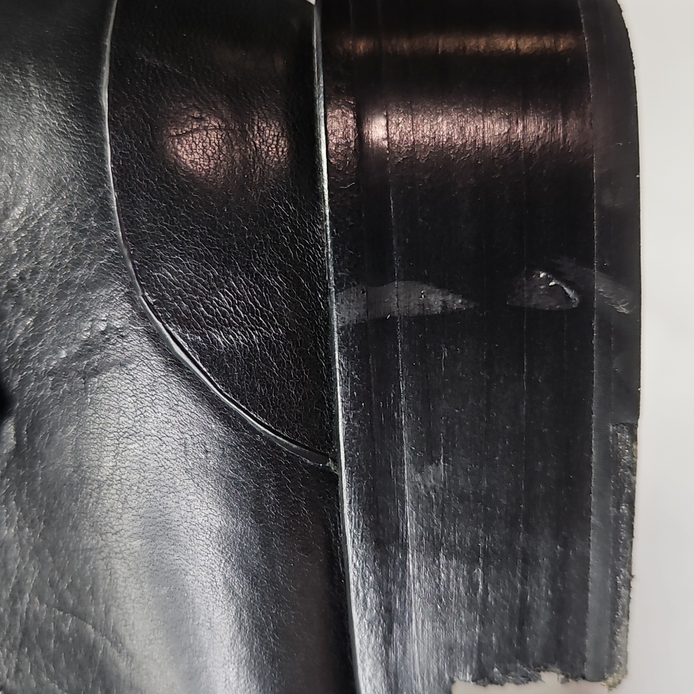 Rag & Bone Abel Moto Black Leather Boots Size 38.5 US Size 8.5 - Picture 12 of 14